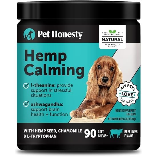 5. Pet Honesty Hemp Calming Chews (Beef Liver, 90 ct) — Flavor Alternative