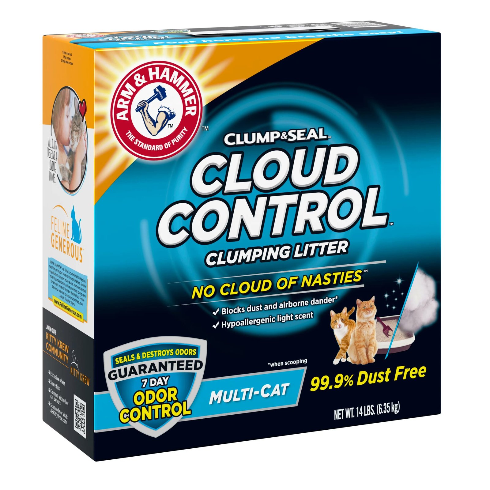 4. Arm & Hammer Cloud Control Clumping Litter — Budget Pick