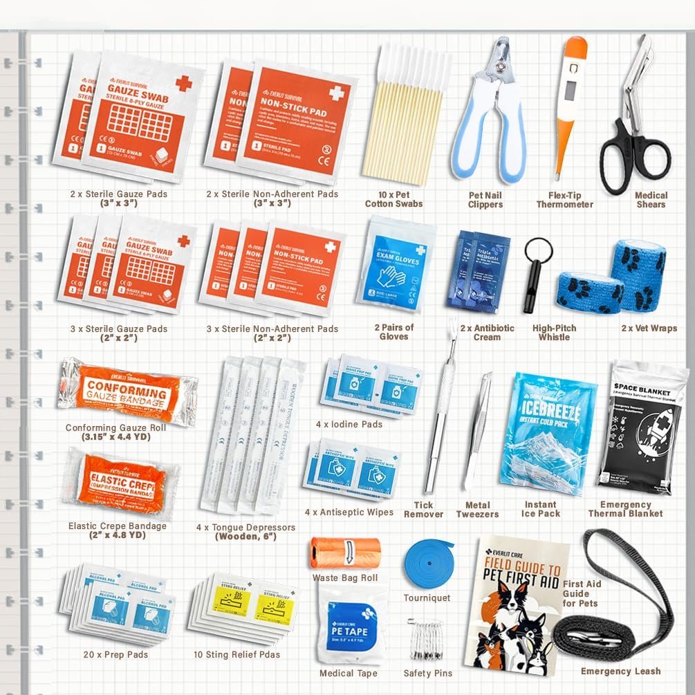 2. EVERLIT Pet Medic 95-Piece Kit — Best Base-Kit Complement