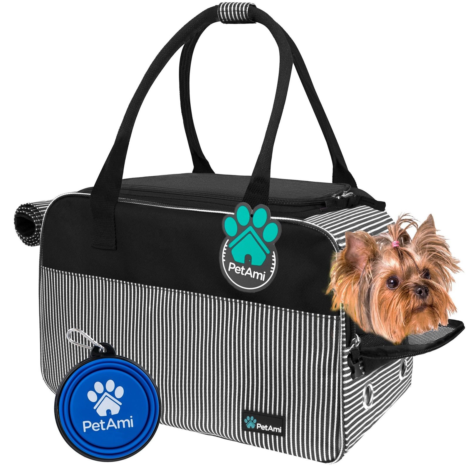 4. PetAmi Soft-Sided Pet Carrier — Best car tether