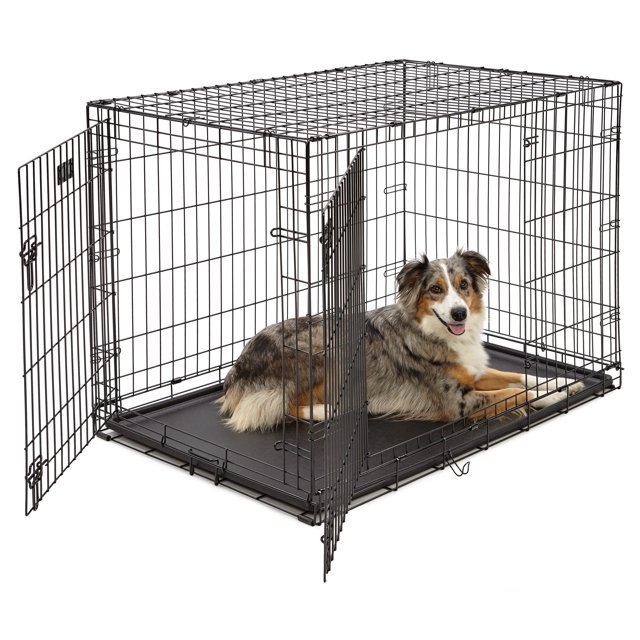 6. MidWest iCrate Double-Door Folding Crate, 42-Inch — Best Wire (Road Trips Only)