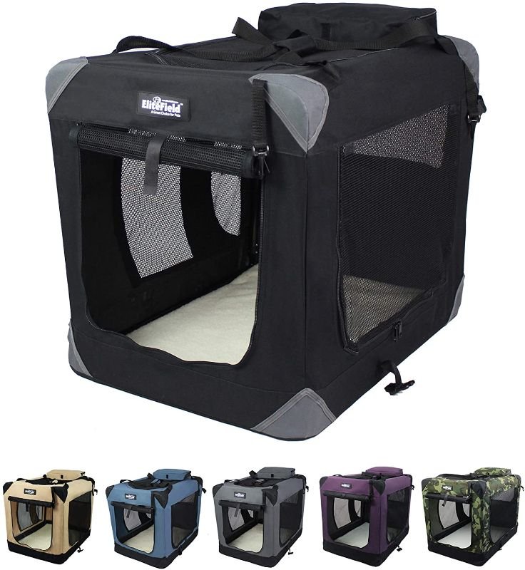 4. EliteField 3-Door Folding Soft Crate (36″) — Best Foldable Soft