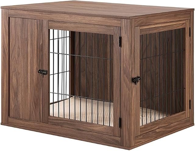 1. unipaws 38.5″ Furniture Style Dog Crate — Best Overall