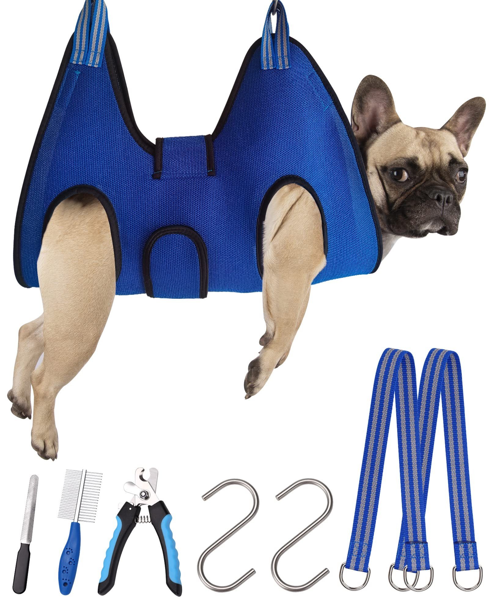 1. Kkiimatt 10-in-1 Pet Grooming Hammock — Best Overall