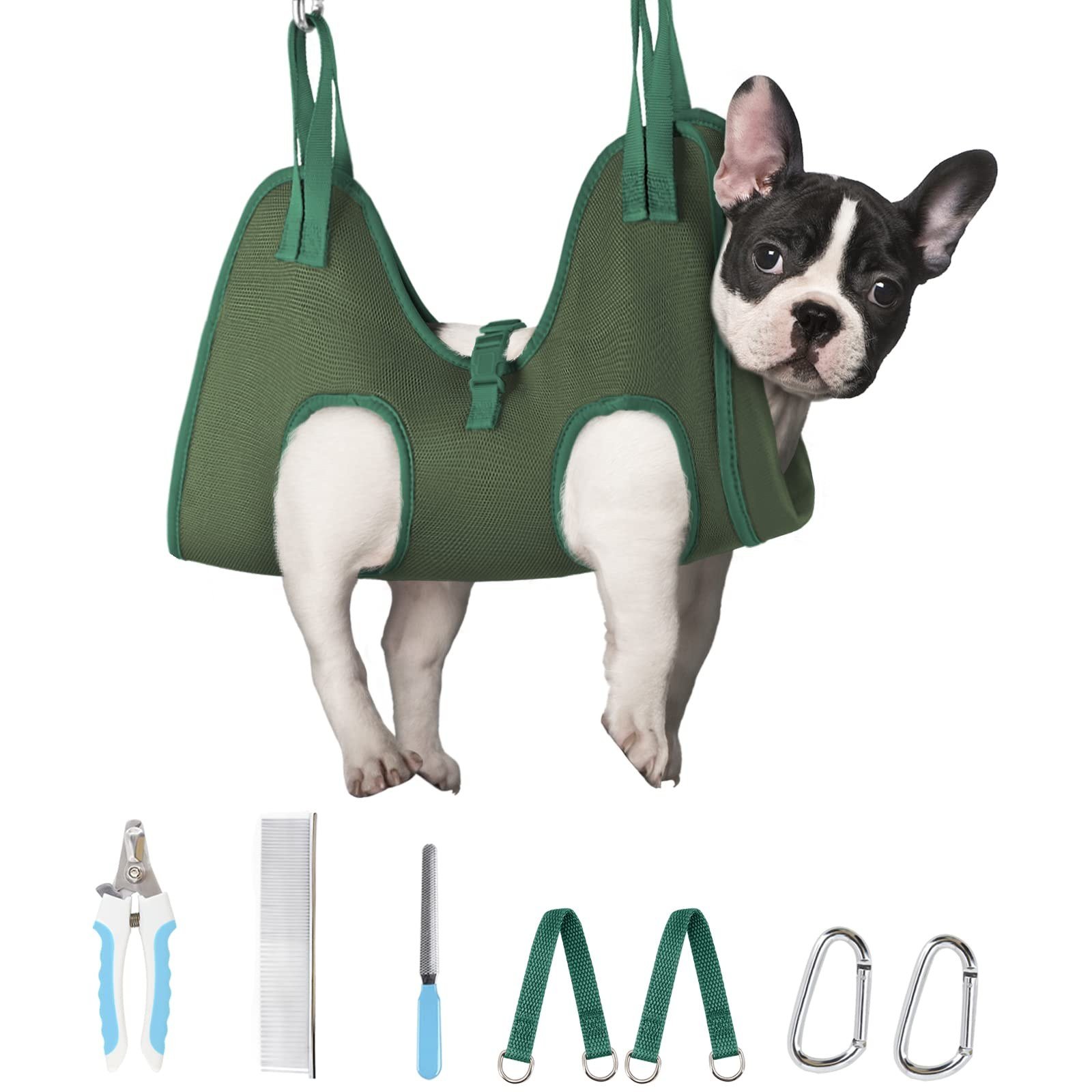 2. Supet Dog Grooming Hammock Harness — Best Comfort