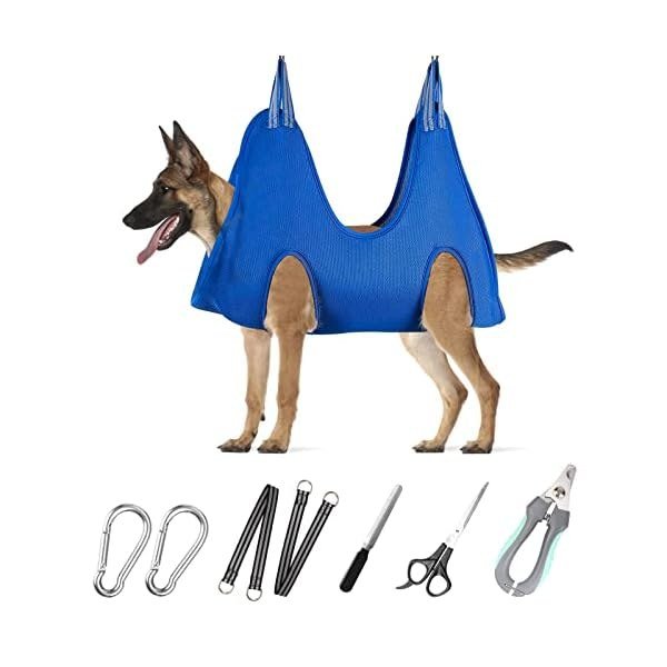 4. ATESON Pet Grooming Hammock (XL) — Best for Large Dogs