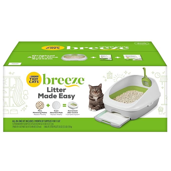 4. Purina Tidy Cats Breeze Hooded System — Best Odor Control