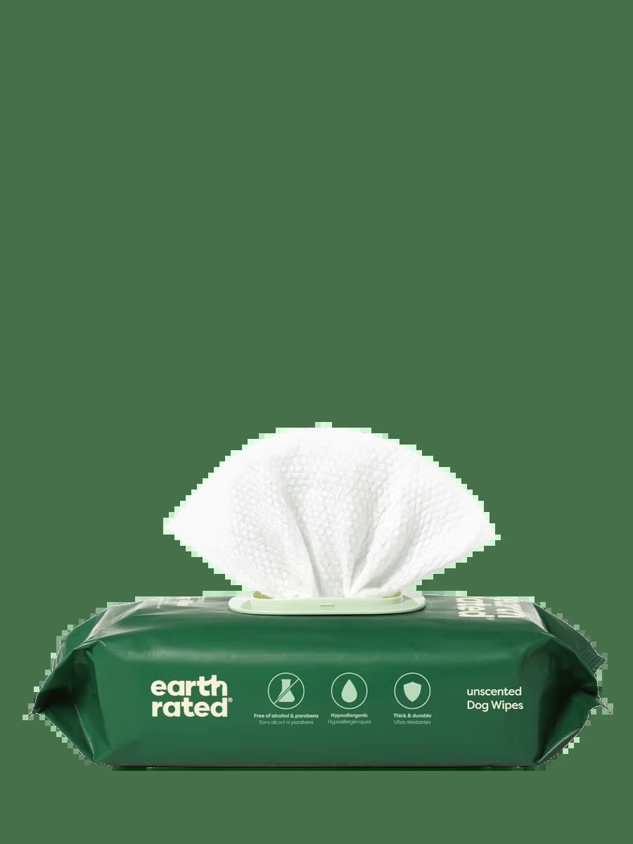 2. Earth Rated Grooming Wipes (100ct, Unscented) — Best Starter Pack