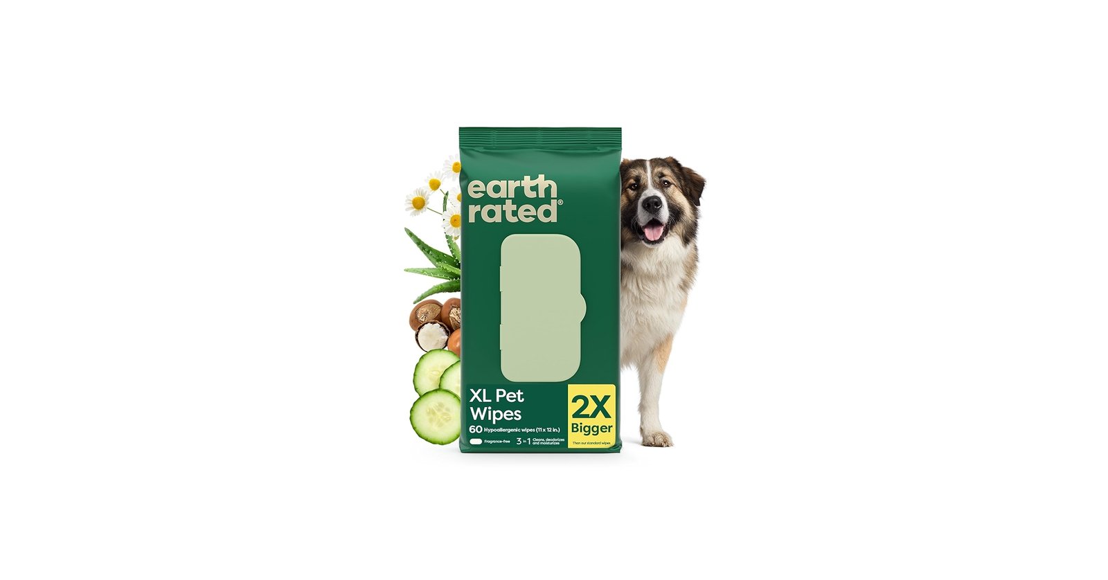 3. Earth Rated XL Pet Wipes (60ct) — Best for Big Dogs