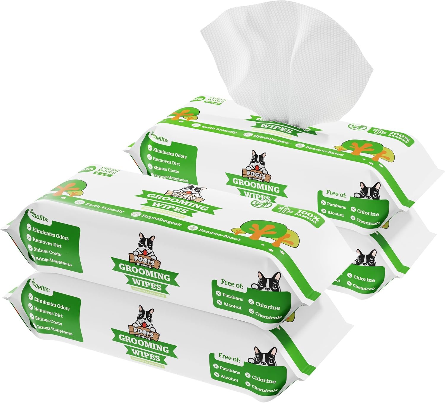 6. Pogi's Dog Grooming Wipes (100ct) — Best Alternative