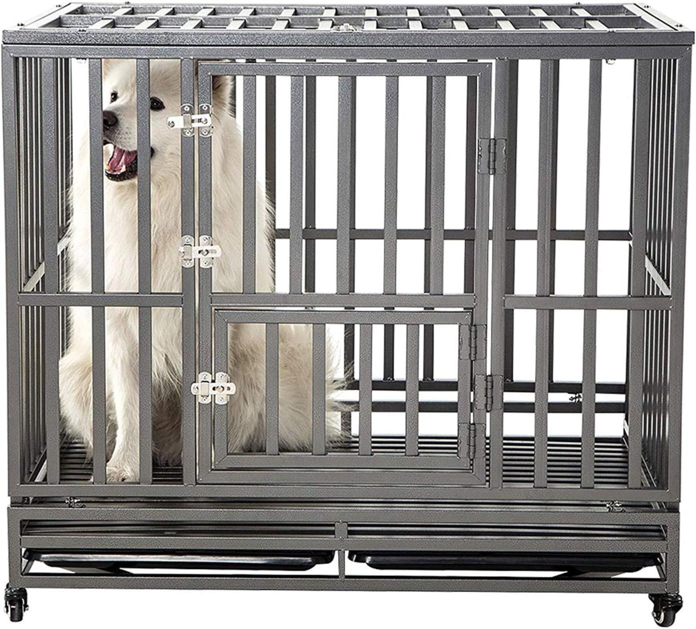 4. SMONTER Heavy Duty Crate (46") — Best Big-Dog Size