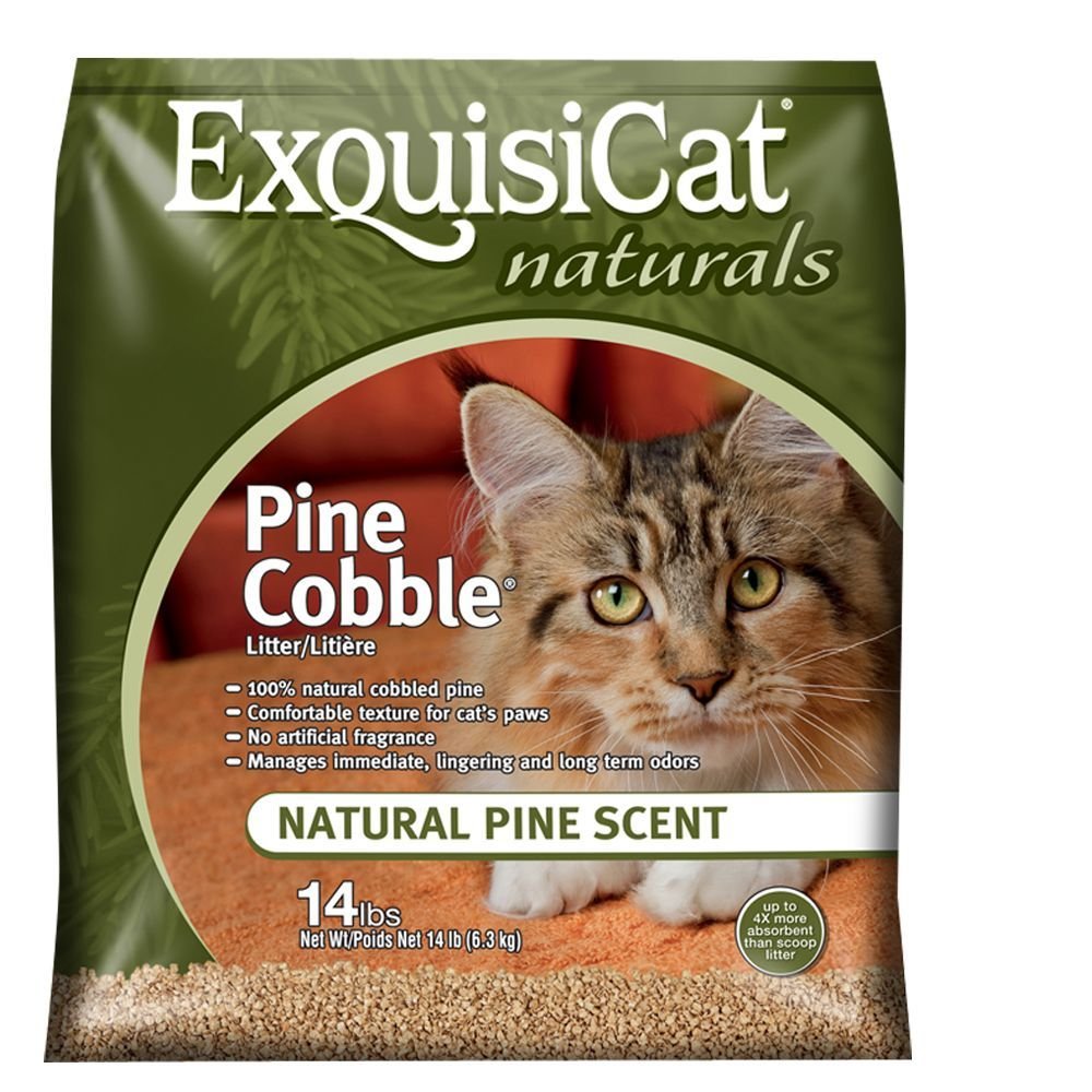 3. ExquisiCat Naturals Multi-Cat Pine Cobble — For Pellet-Shy Cats