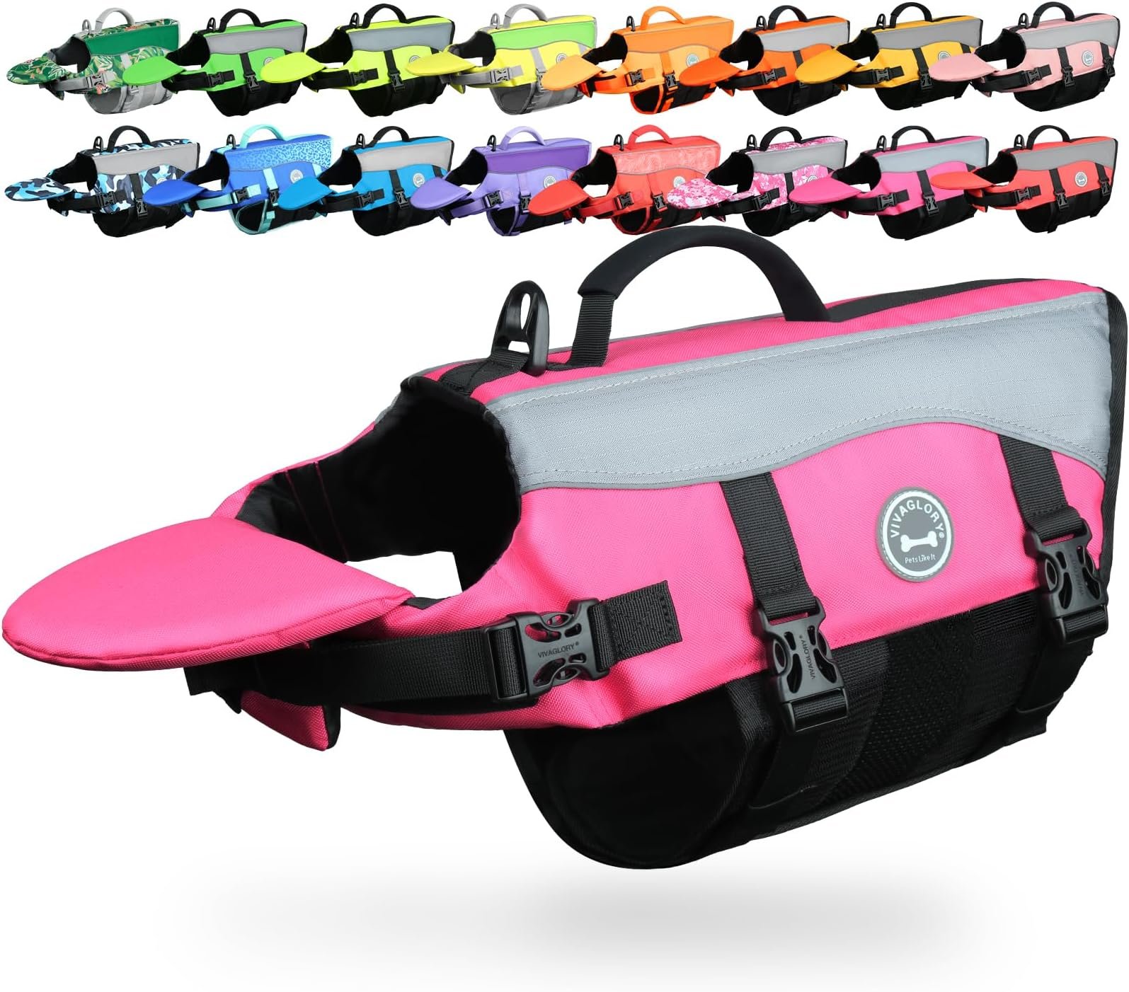 VIVAGLORY Chin Float Dog Life Vest (XS) — Best XS chin float