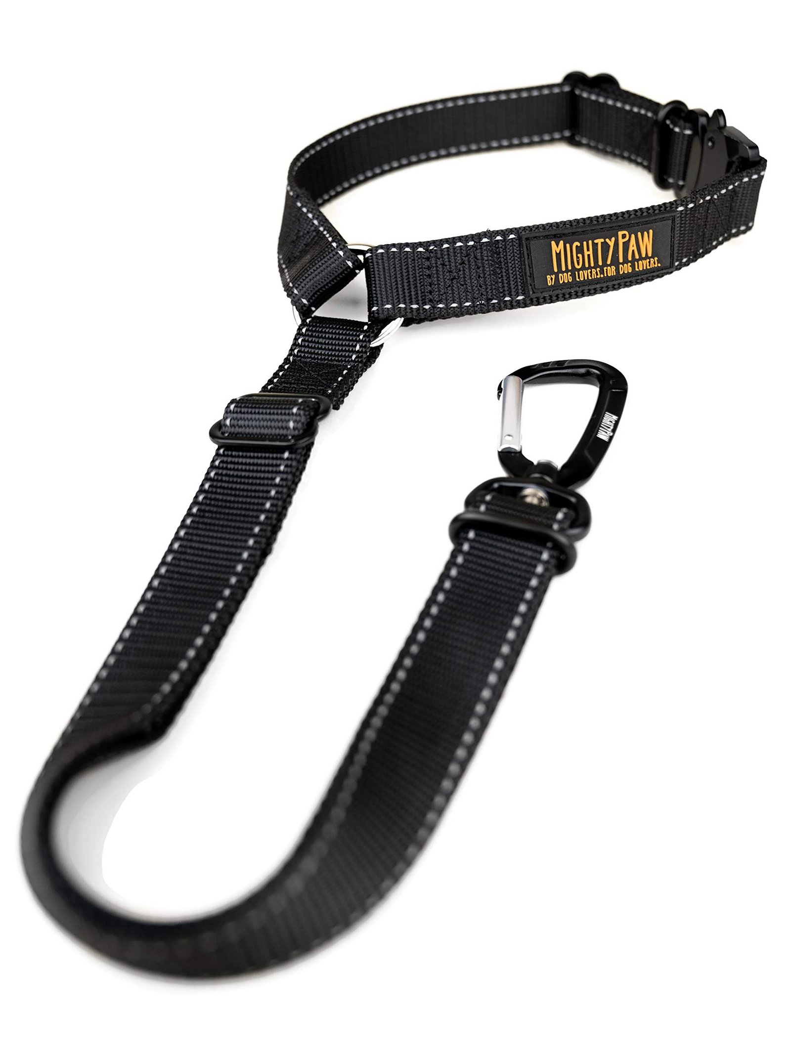 1. Mighty Paw Dog Seat Belt for Car (Headrest) — Best for giant breeds