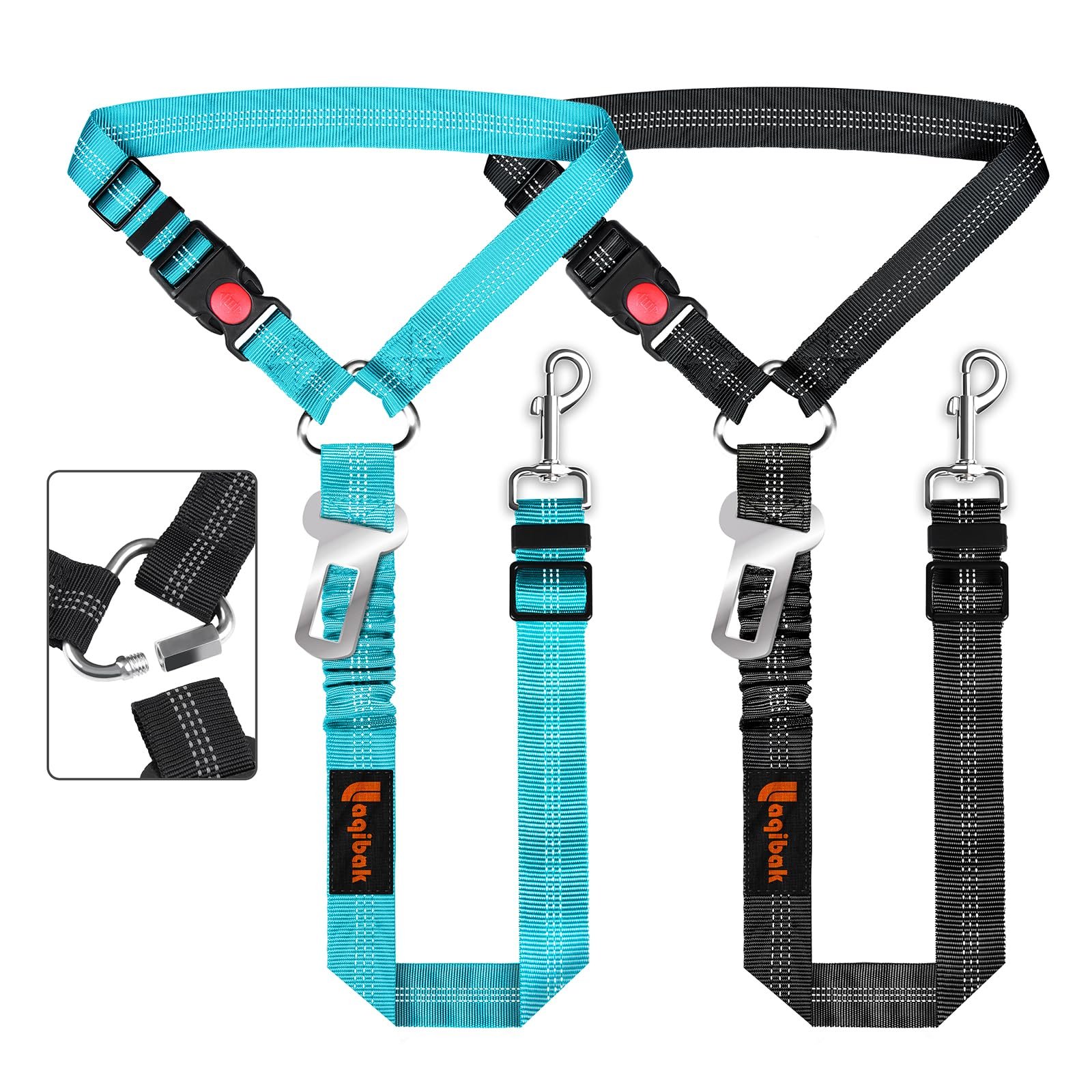 3. laqibak 3-in-1 Retractable Headrest Tether — Best dual-mode