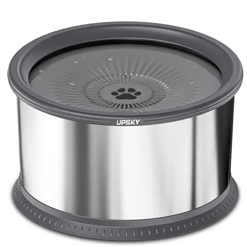 6. UPSKY 8L Stainless No Spill Bowl — Best Stainless No-Spill