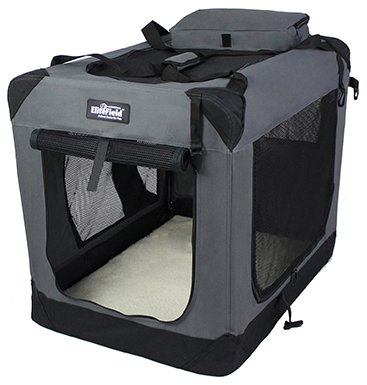 EliteField 3-Door Folding Soft Dog Crate (30-inch) — Best warranty