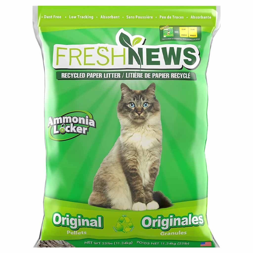 1. Fresh News Original Pellet Cat Litter (25 lb) — Best Overall