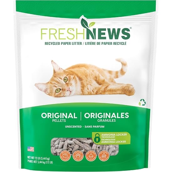 2. Fresh News Original Pellet Cat Litter (12 lb) — Best Trial Size