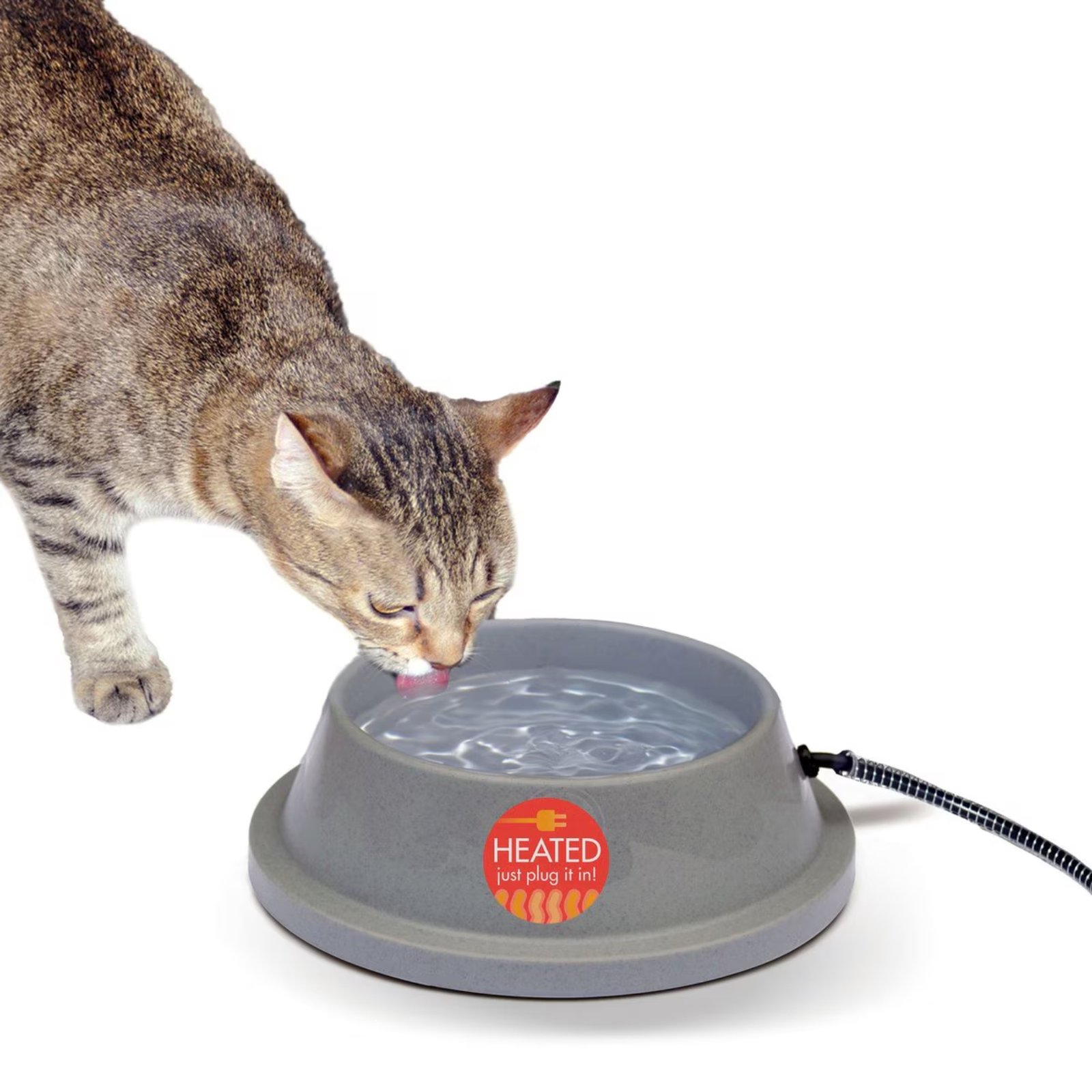 5. K&H Thermal-Bowl, Gray 32 oz — Best for Cats / Lowest Wattage