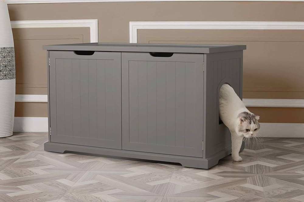 3. Merry Products Cat Washroom Bench — Best for Automatic Boxes