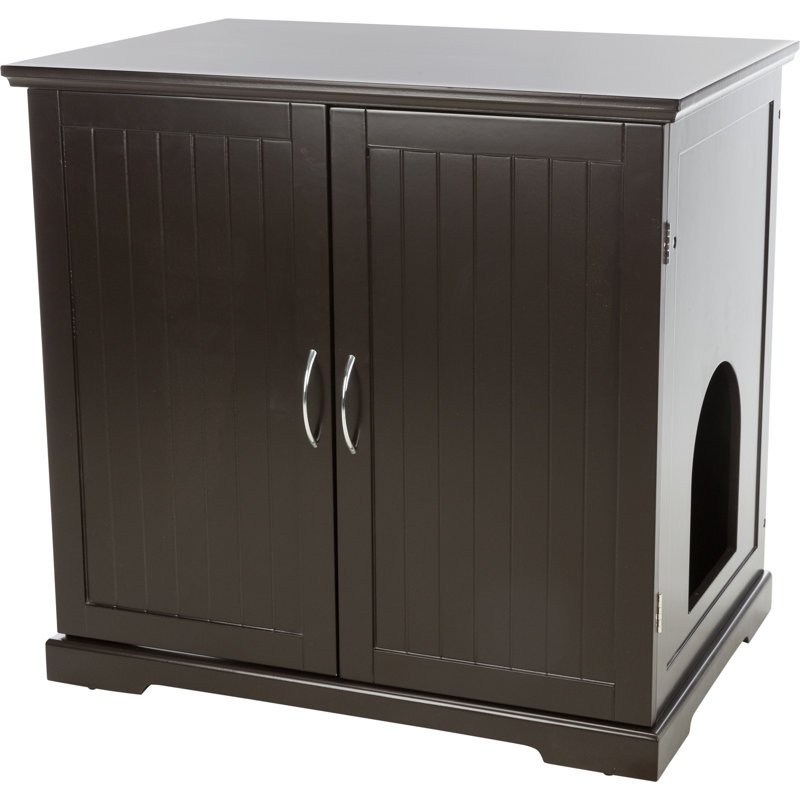 4. TRIXIE XL Litter Box Enclosure (Espresso Brown) — Best Large Interior