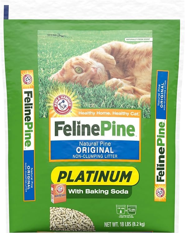 5. Feline Pine Platinum Non-Clumping Cat Litter (18 lb) — Best Grocery-Store Pellet Litter