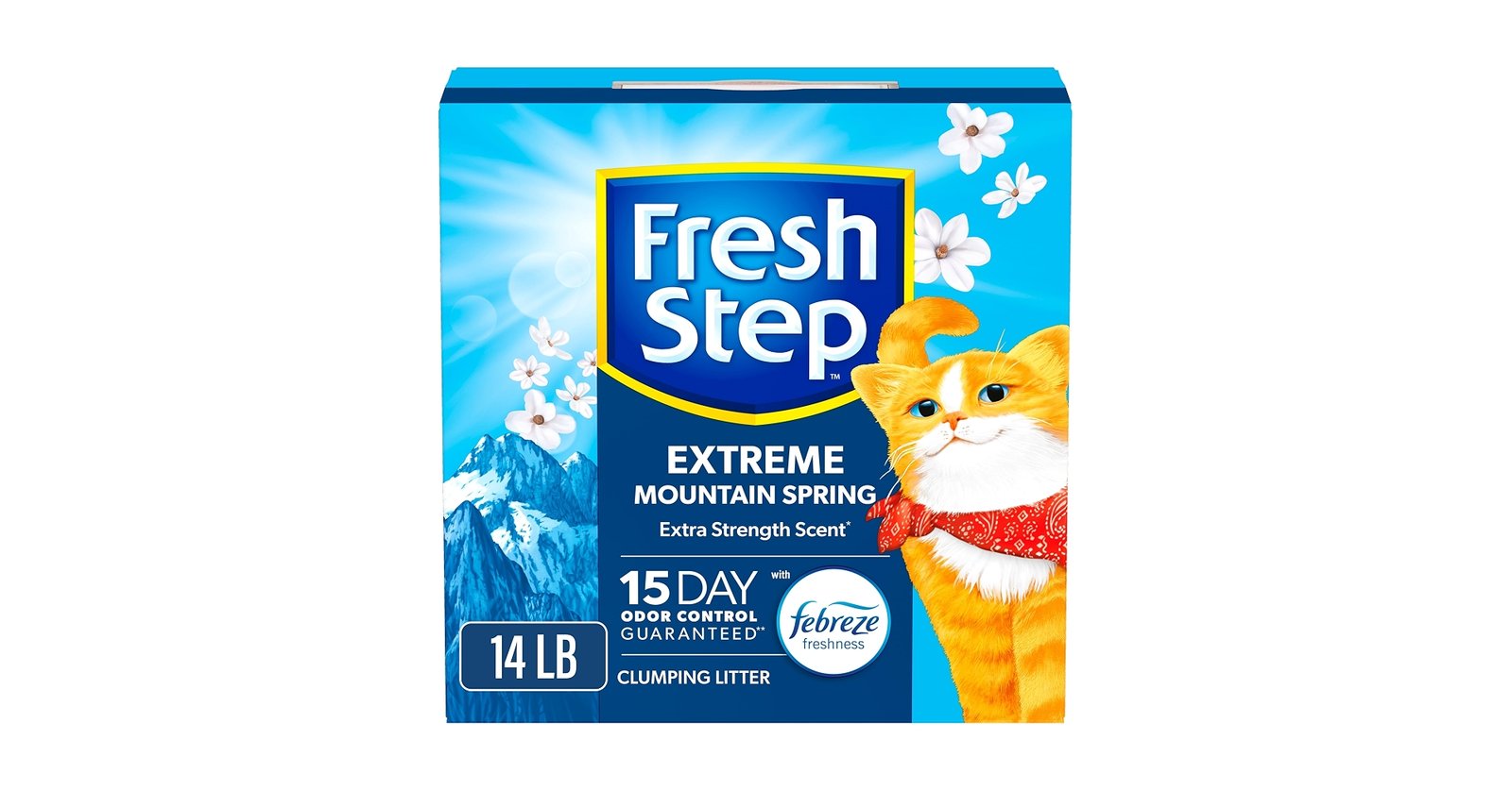 4. Fresh Step Extreme Mountain Spring Multi Cat with Febreze (14 lb) — Strongest Odor Control