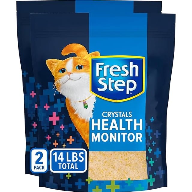 5. Fresh Step Crystals Health Monitoring (14 lb) — Lightweight / Low Dust