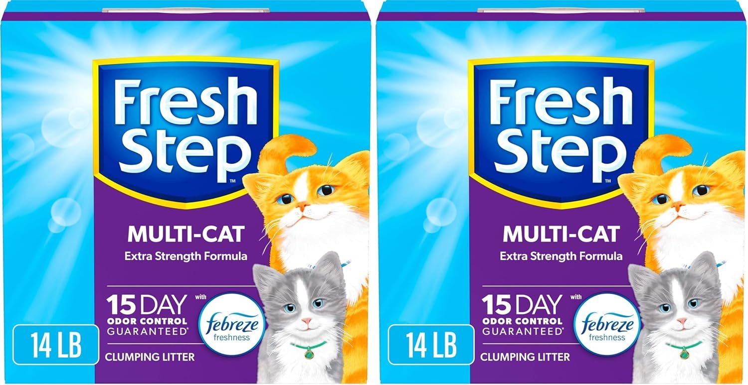 6. Fresh Step Multi-Cat with Febreze Freshness (14 lb) — Multi-Cat Homes