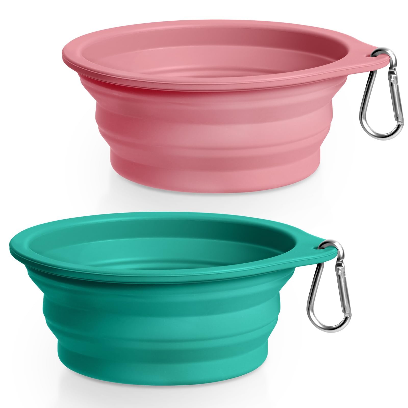Rest-Eazzzy Collapsible Dog Bowls — 2-Pack (~550 ml) — Best BPA-Free 2-Pack