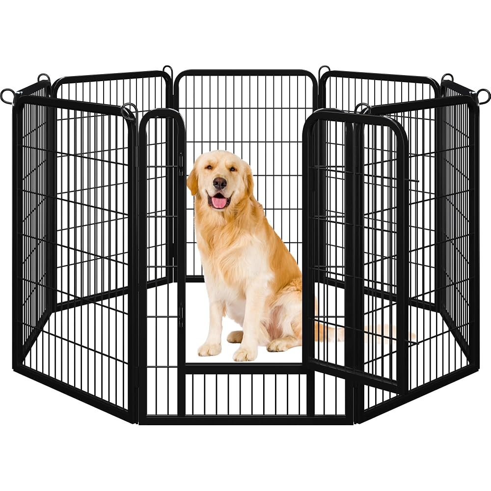 Yaheetech Playpen, 40-Inch, 8 Panels — Best manageable tall bundle