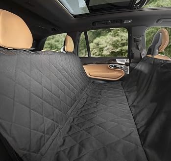 1. Plush Paws Premium Rear Seat Protector w/ Hammock (Regular, Black) — Best XL sizing