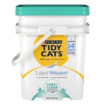 2. Purina Tidy Cats LightWeight Free & Clean Unscented (17 lb) — Best Unscented