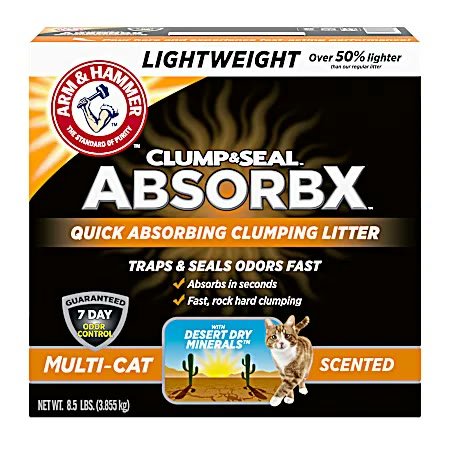 4. Arm & Hammer Clump & Seal AbsorbX Lightweight (18 lb) — Best Clumping Tech
