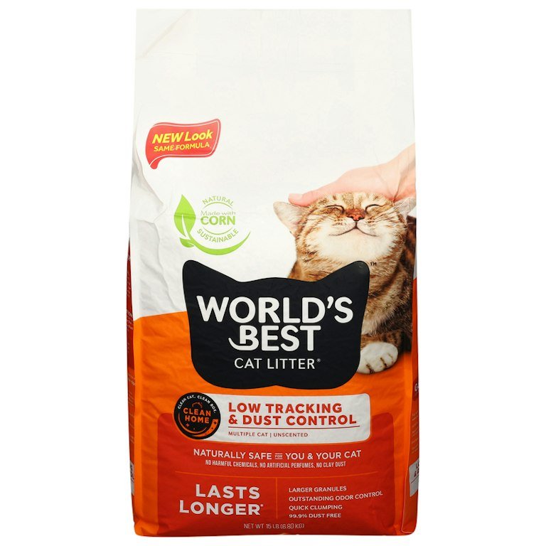 5. World's Best Multiple Cat Unscented (15 lb) — Best Natural Lightweight