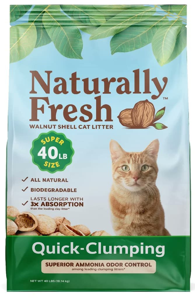 6. Naturally Fresh 1-2 Cats Unscented (40 lb) — Best Value Bag