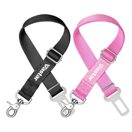 Vastar 2-Pack Adjustable Dog Seat Belt — Best affordable secure