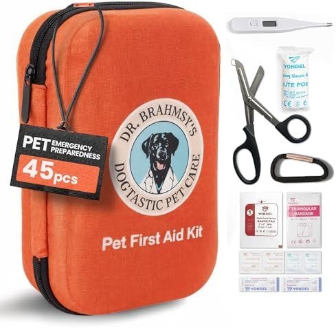 6. Dr Brahmsy's Pet First Aid Kit (45-Piece) — Best Compact