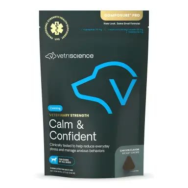 4. VetriScience Composure / Calm & Confident (60 ct) — Best Vet-Formulated