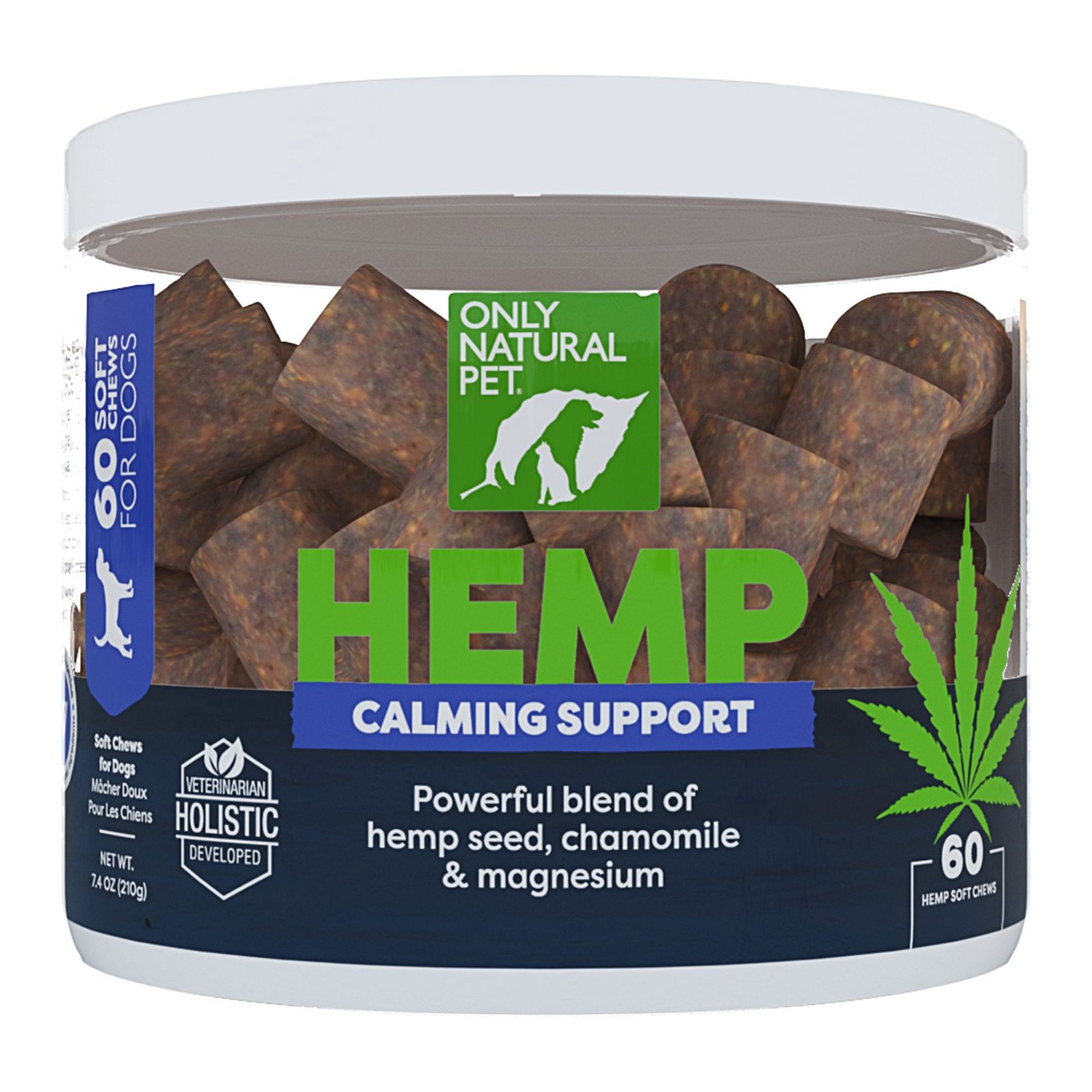 6. Only Natural Pet Hemp Calming (60 ct) — Best Simpler Hemp Formula