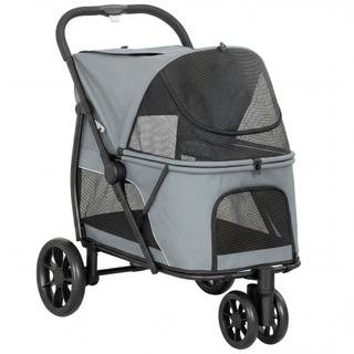 6. PawHut 3-Wheel Dual Entry — Best Value Portable