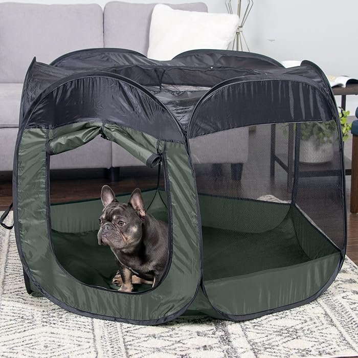 1. Furhaven Portable Pet Playpen (Large) — Best tall soft pen