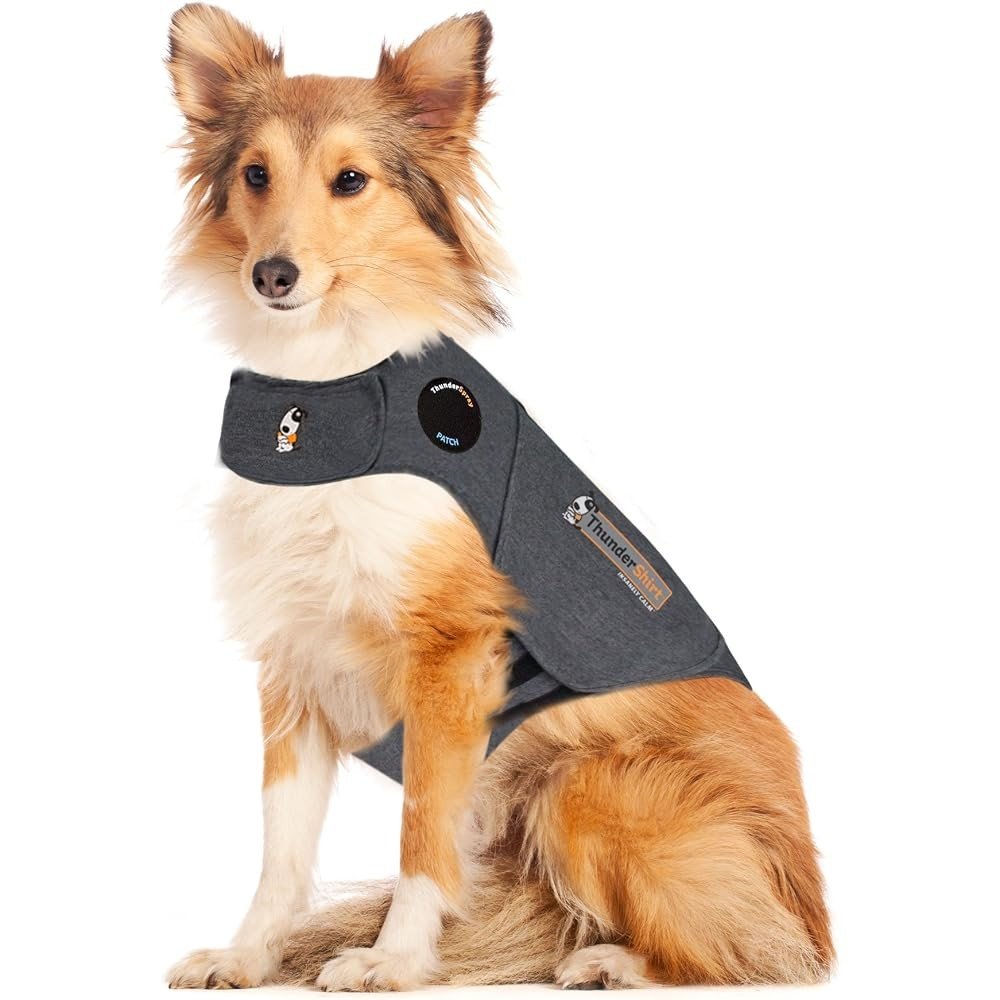 ThunderShirt Classic dog anxiety vest in heather gray