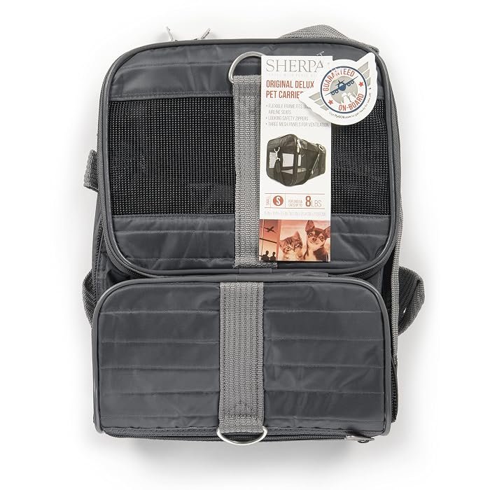 Sherpa Original Deluxe Travel Pet Carrier, medium, charcoal gray