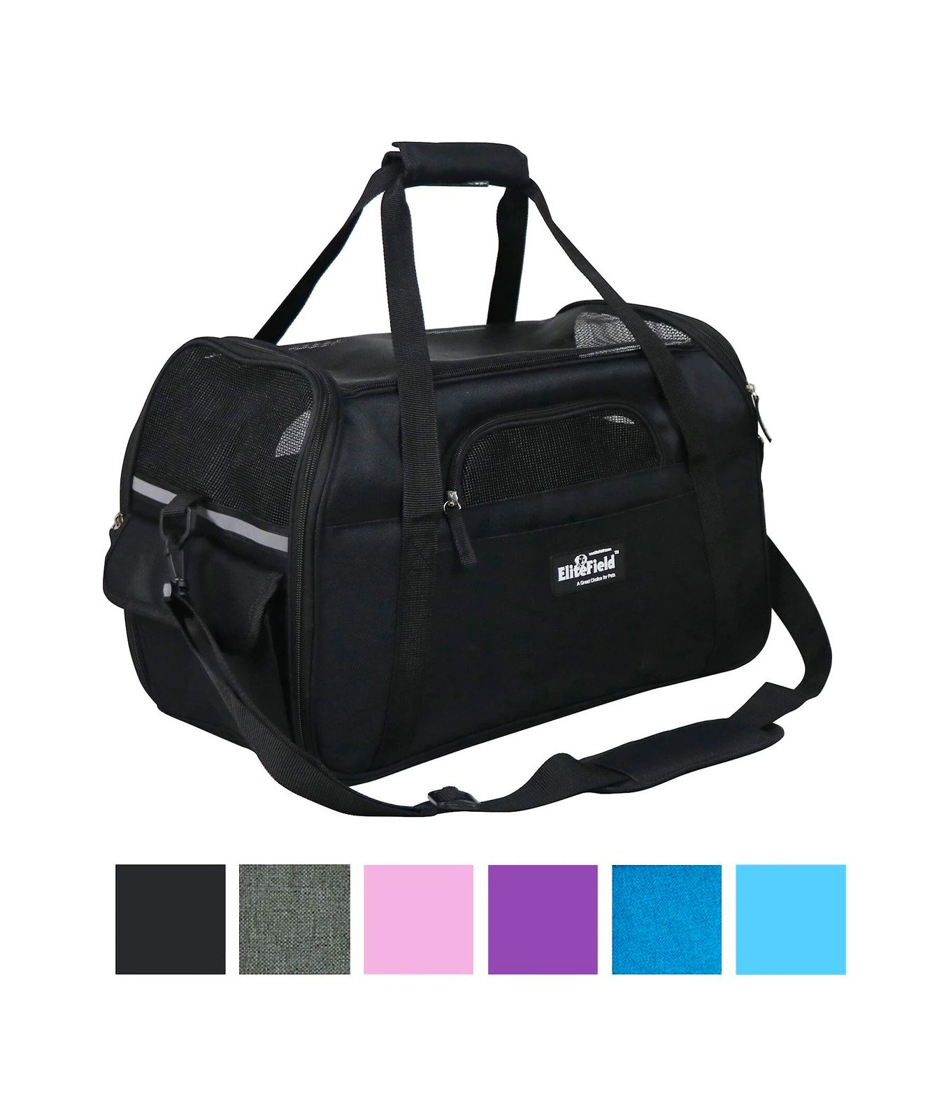 EliteField Soft Sided Pet Carrier, large, black