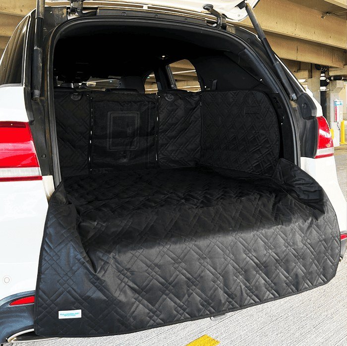 Bulldogology Cargo Liner for SUV with Mesh Window (Large, Black)