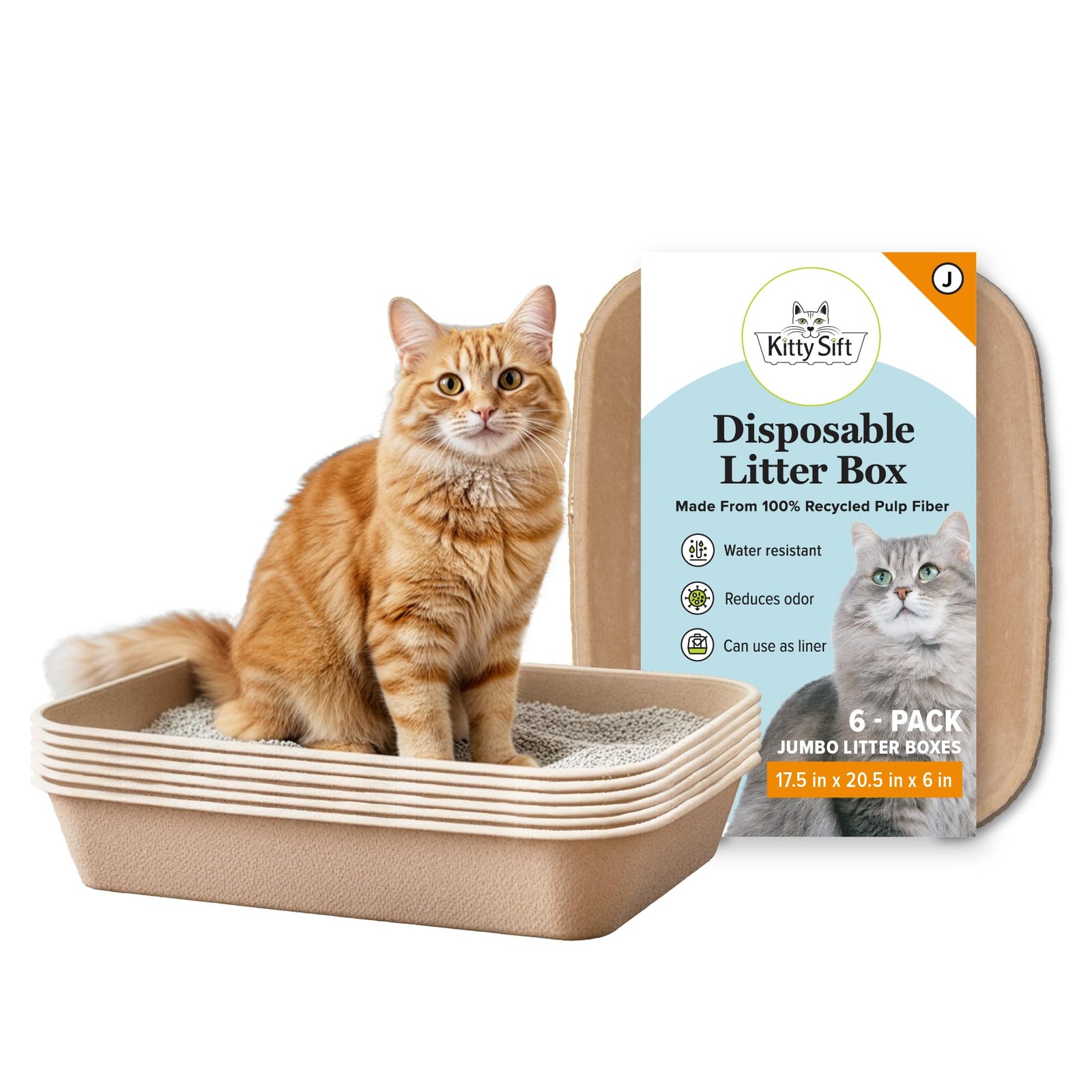 Kitty Sift Disposable Litter Box Jumbo