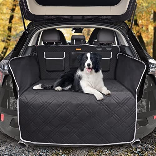Alfheim Cargo Liner for Dog, Nonslip Waterproof Anti-Wrinkle Pet Boot Liner, Anti-Scratch Tear-Resistant Washable Trunk Cover Mat, Black