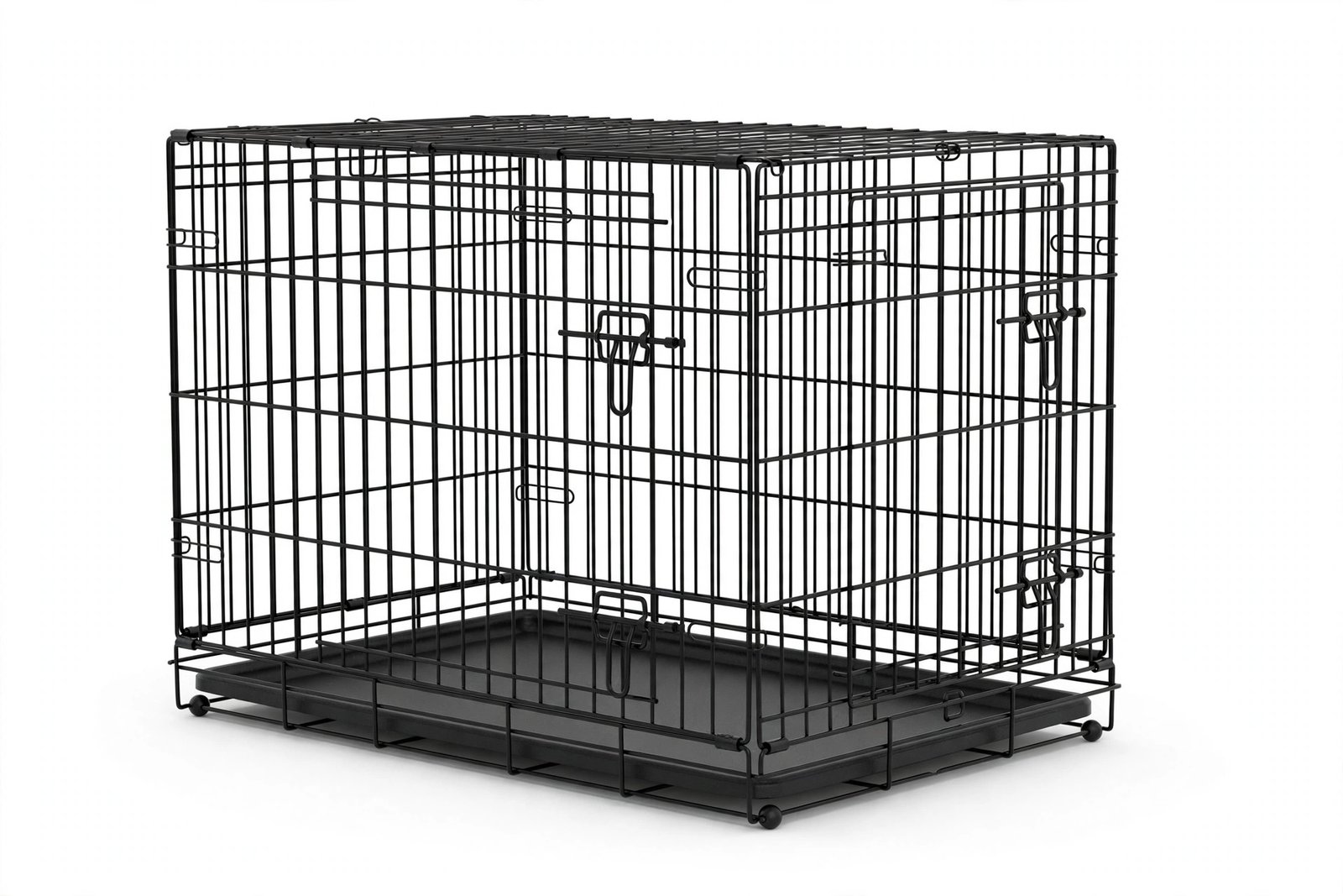 MidWest Homes for Pets New World 30-Inch Double Door Folding Dog Crate for Medium Breeds